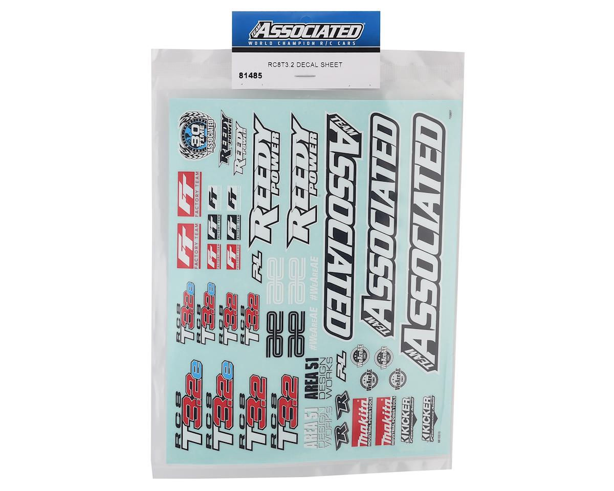 Associated Rc8b3.2 Decal Sheet AS81464 for sale online
